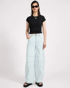 Barrel Mid Waist Wide Leg Denim Jeans Denim Jeans - Barrels Xanthe Light Blue Size 25 One Teaspoon Barrel Mid Waist Wide Leg Denim Jeans Denim Jeans - Barrels Xanthe Light Blue Size 25 One Teaspoon