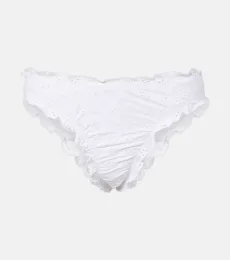Bas de bikini à broderies anglaises et volants Bas de bikini à broderies anglaises et volants