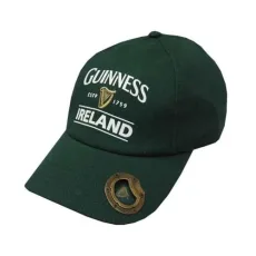 Baseball Cap with Built-in Bottle Opener - Bottle Green Harp