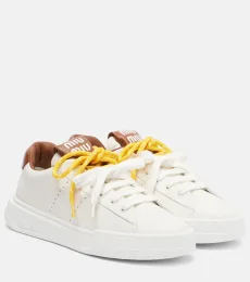 Baskets en cuir à logo Baskets en cuir à logo