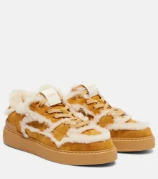 Baskets en daim et shearling Baskets en daim et shearling