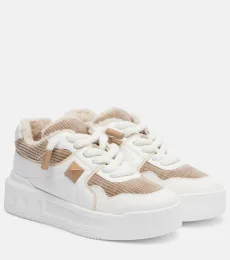 Baskets One Stud XL en cuir et velours côtelé Baskets One Stud XL en cuir et velours côtelé