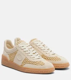 Baskets VLogo en raphia et cuir Baskets VLogo en raphia et cuir