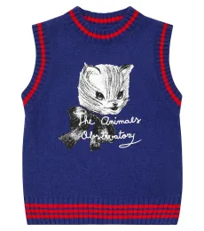 Bat knit sweater vest Bat knit sweater vest