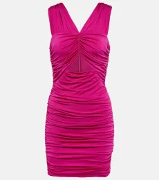 Bayana ruched cutout minidress