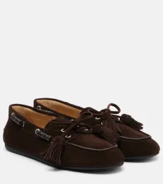 Beaded suede loafers Beaded suede loafers