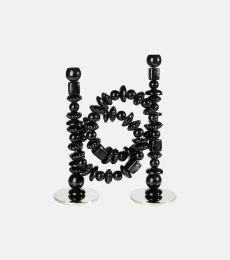 Beads glass candle holder Beads glass candle holder