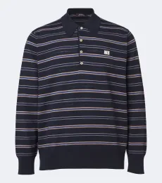 Beam striped wool polo sweater Beam striped wool polo sweater