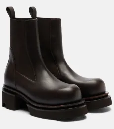 Beatle 60 leather platform Chelsea boots