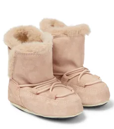 Bébé Bottes après-ski Crib en daim Bébé Bottes après-ski Crib en daim