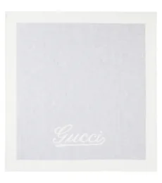 Bebé - manta Gucci Script de cachemir Bebé - manta Gucci Script de cachemir