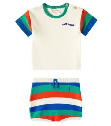 Bebé - set de camiseta y shorts de algodón a rayas Bebé - set de camiseta y shorts de algodón a rayas