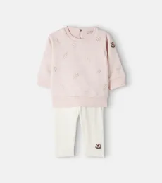 Bebé - Sudadera y pantalones en mezcla de algodón