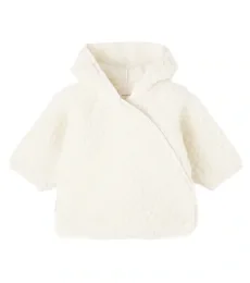 Bébé Veste en laine à capuche Bébé Veste en laine à capuche