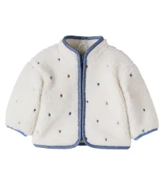 Bébé Veste en teddy à broderies Bébé Veste en teddy à broderies
