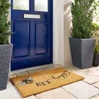 Bee Happy Coir Doormat