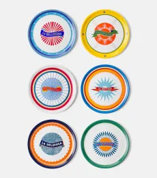 Bel Paese set of 6 porcelain plates Bel Paese set of 6 porcelain plates