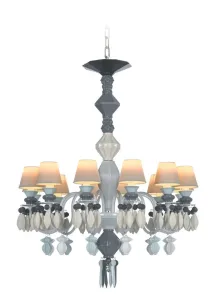 Belle De Nuit 12 Lights Chandelier Black