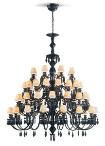 Belle De Nuit Chandelier Lights - Absolute Black (CE/UK)
