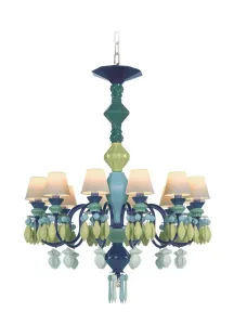 Belle De Nuit Lights Chandelier Green