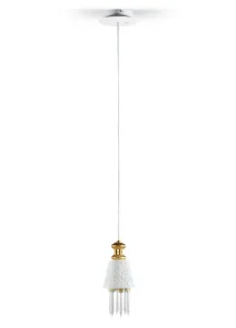 Belle De Nuit with Lithophane Hanging Lamp - gold (CE/UK)