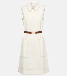 Belted sleeveless polo dress Belted sleeveless polo dress