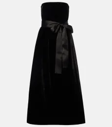 Belted velvet gown Belted velvet gown