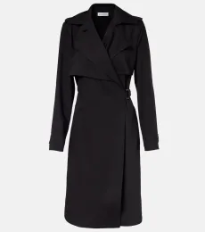 Belted wool wrap dress Belted wool wrap dress