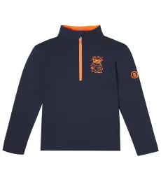 Benno printed half-zip technical top