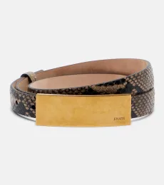 Berlin snake-effect leather belt Berlin snake-effect leather belt
