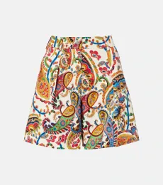 Bermuda en jacquard de coton mélangé Bermuda en jacquard de coton mélangé