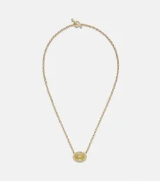 Bermuda Grass 18kt gold chain necklace with beryl and diamonds