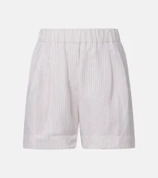 Bermudas de lino a rayas Bermudas de lino a rayas