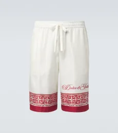 Bermudas Majolica de seda en jacquard estampado Bermudas Majolica de seda en jacquard estampado