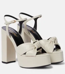 Bianca 125 leather platform sandals Bianca 125 leather platform sandals