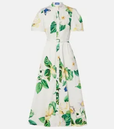 Bianca floral cotton shirt dress Bianca floral cotton shirt dress