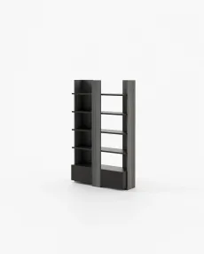 BIEL Bookcase & Shelving Grey Eucalyptus Veneer Matte BIEL Bookcase & Shelving Grey Eucalyptus Veneer Matte