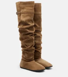 Big Boot suede over-the-knee boots