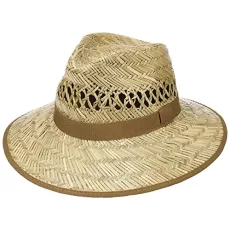 Big Brim Traveller Straw Hat Ladies/Men - Hat Made of 100% Straw - Made in Italy - Sun hat in Big Brim Traveller Straw Hat Ladies/Men - Hat Made of 100% Straw - Made in Italy - Sun hat in