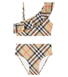Bikini con volantes y Burberry Check Bikini con volantes y Burberry Check