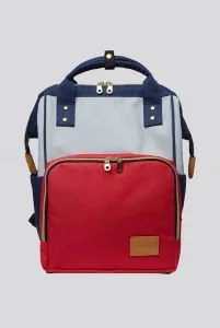 Billie Colour Block Pocket Backpack Red Billie Colour Block Pocket Backpack Red