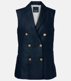 Bird linen vest Bird linen vest