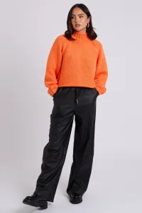 Black Elasticated Wide Leg Trouser / Black Elasticated Wide Leg Trouser /
