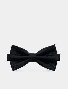 Black Jacquard Paisley Silk Bow Tie Ready Tied Men's Black Jacquard Paisley Silk Bow Tie Ready Tied Men's