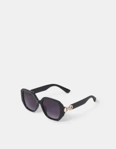 Black Oversized Geometric Sunglasses Black Oversized Geometric Sunglasses