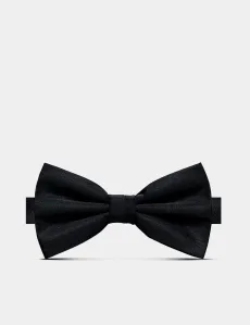 Black Repp Silk Bow Tie Ready Tied Velvet Plain Men's Black Repp Silk Bow Tie Ready Tied Velvet Plain Men's