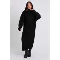Black Roll Neck Maxi Dress Black Roll Neck Maxi Dress