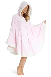 Blanket Hoodie, Fleece Warm Poncho with Sleeves, Gifts for Women (Pink) Blanket Hoodie, Fleece Warm Poncho with Sleeves, Gifts for Women (Pink)