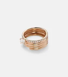 Blast 18kt rose-gold ring with diamonds Blast 18kt rose-gold ring with diamonds