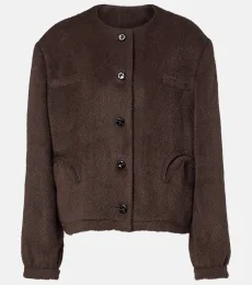 Blazé Milano Gliss chevron alpaca and wool jacket Blazé Milano Gliss chevron alpaca and wool jacket